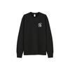 Uniqlo Printed Logo Pullover Crew Neck Regular Sweatshirt Unisex Sweatshirt Black 437283-09