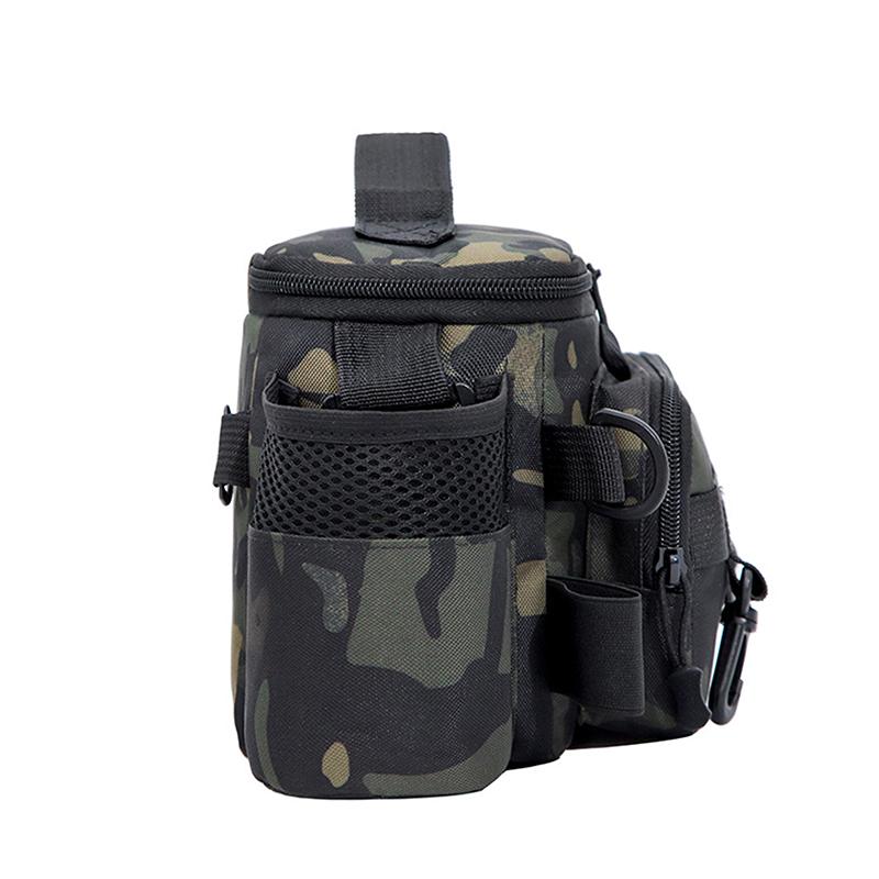 Fishing Tackle Shoulder Bag Storage Bag Portable Fishing Rod Holder Outdoor Sports Bag Multifunctional Waist Bag Lure Bag