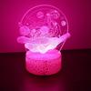 3D Lamp illusion Solar System Nine Planets Lava LED Night Light Color Changing Child Nightlight Table lamps Room Decor Kid Gifts