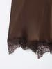 Summer Women's Sexy Spaghetti Strap Dress in Black/Brown
