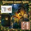 Outdoor Garden Watering Can Lantern with Metal Stake Set Decorative Lawn Yard Atmosphere Light for Patio Pathway Lighting