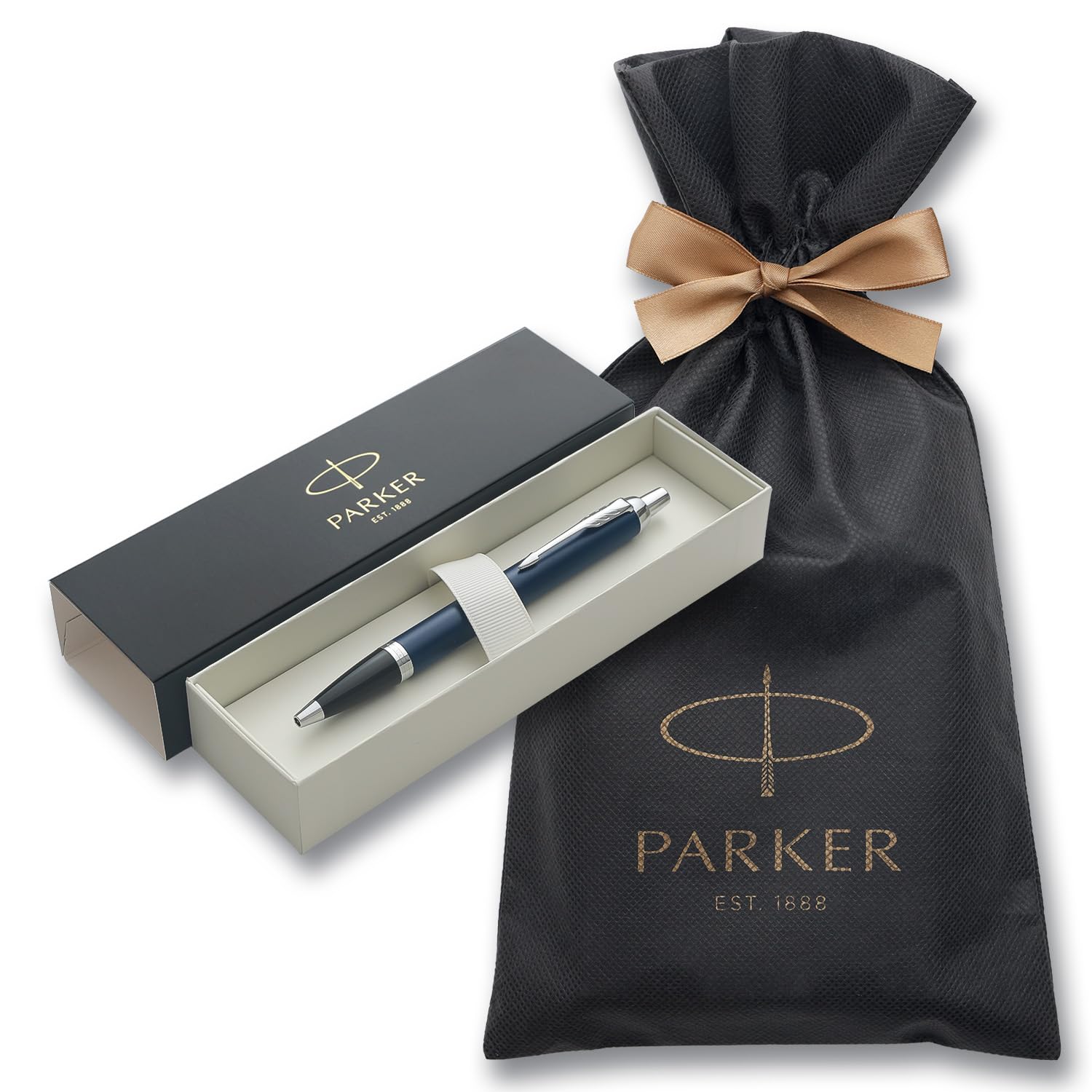 

PARKER IM Royal Blue CT Ballpoint Medium Brand Logo Wrapping Gift Premium Official 1975640V3 Pen, Nib, Oil-Based, Bag, Box, Quality, Import,