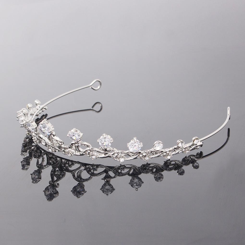 Women's Delia Tiara Accessories Bridal Hair Ornament Wedding Crown