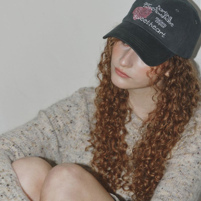 maison creme Lovers Ball cap_Gray