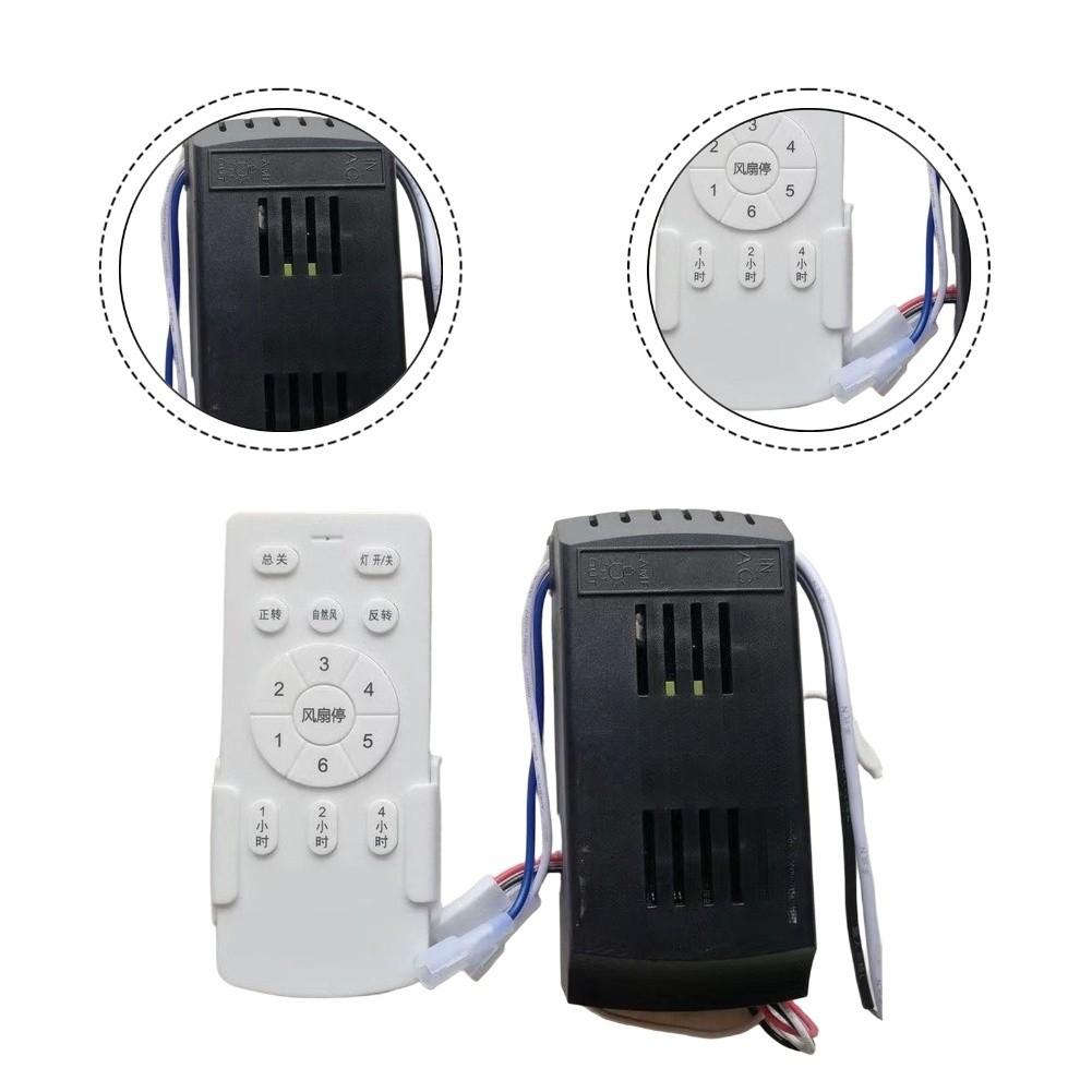 Variable Frequency Remote Control 6-Speed Adjustable For Ceiling Fan Light With Timer And Reversible Rotation Controller