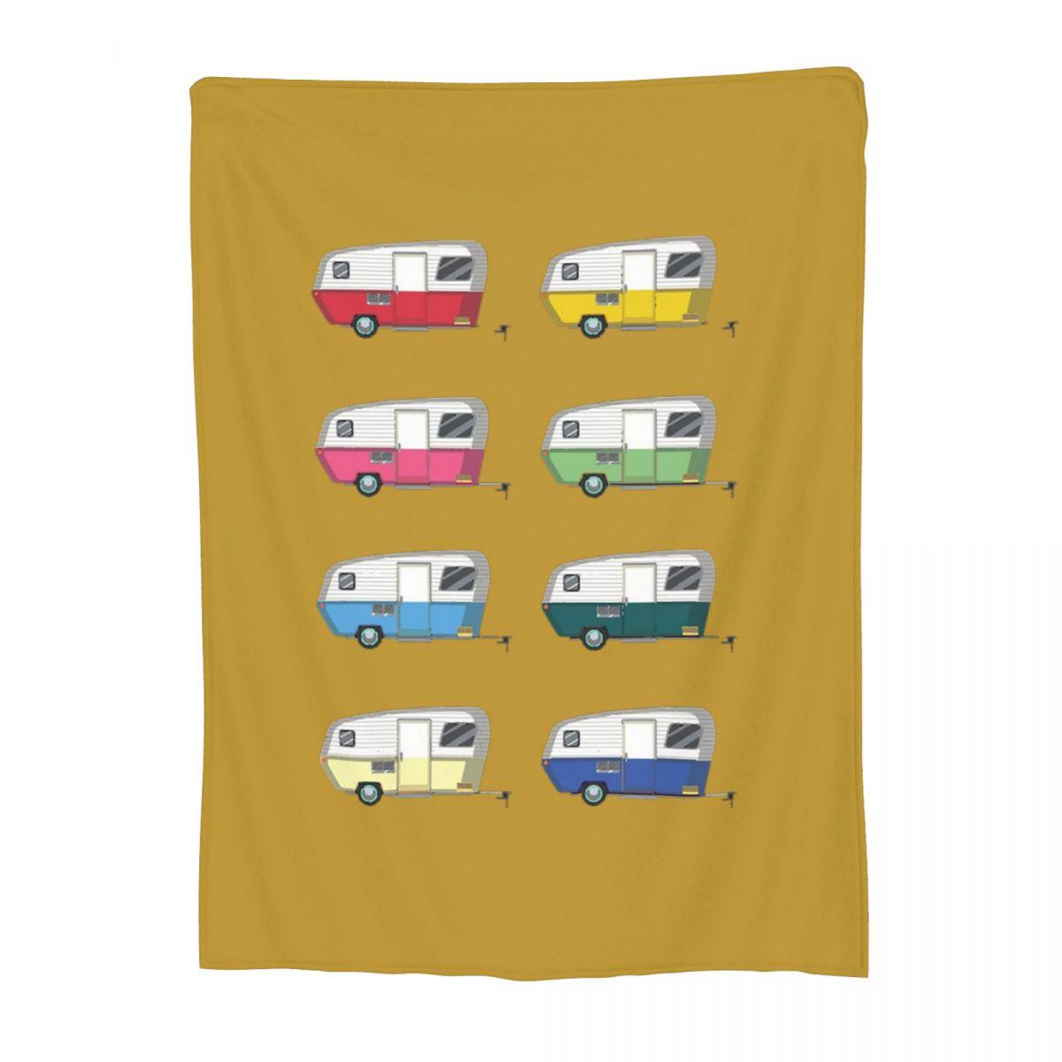 Colourful Vintage Eriba Puck Caravan Daisy