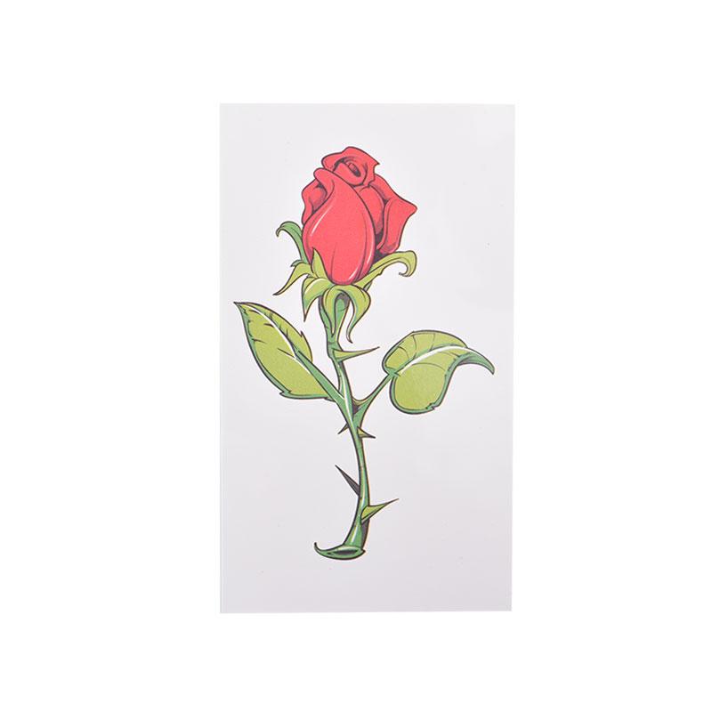 Waterproof Temporary Tattoo Stickers Beautiful Flower Rose Fake Flash Unisex