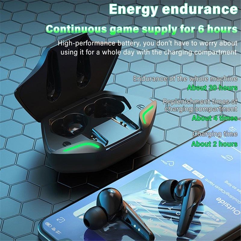 Original G11 TWS Wireless Headphones Game Bluetooth Headphones with Microphone Noise Reduction High Fidelity Bass Earphones
