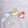 Cute Graffiti Cat Badges Kawaii Colorful Kitten Enamel Pin Cartoon Multicolor Animal Brooch Accessories Decor Gift