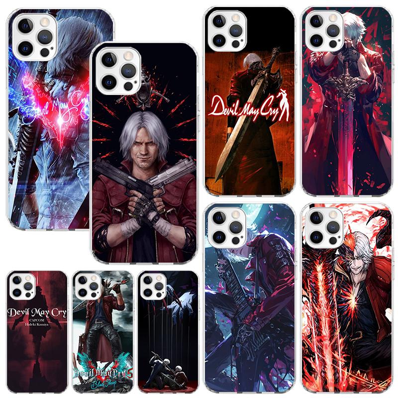 Game D-Devil May Cry 5 Phone Case For Iphone 17 Air 16 15 Plus 16E 14 Pro Max 13 Mini 12 11 7 8 SE Fundas Soft Back Cover 17 Air