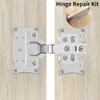 2/4/6/8/10pcs Stainless Steel Hinges Cabinet Door Fixing Plate Repair Mounting Gaskets Kitchen Cupboard Furniture Hardware