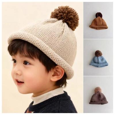 Keep Warm Children Head Cap Windproof Beanie Cap Comfortable Kids Knitted Hat Winter