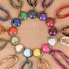 Retro Ethnic Rhinestone Cat Eye Stone Bohemian Sweater Chain Long Necklace Jewelry