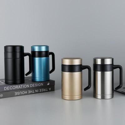 Tazza da Caffè in Acciaio Inossidabile 450ml Borraccia Termica Tazze Tumbler Termos Con Manico Per Ufficio
