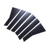 6PCS Car Door Window Pillar Posts Cover Trim PC Outer Door Window Pillar Panel Decorative Cover Replacement for   2017-2022
