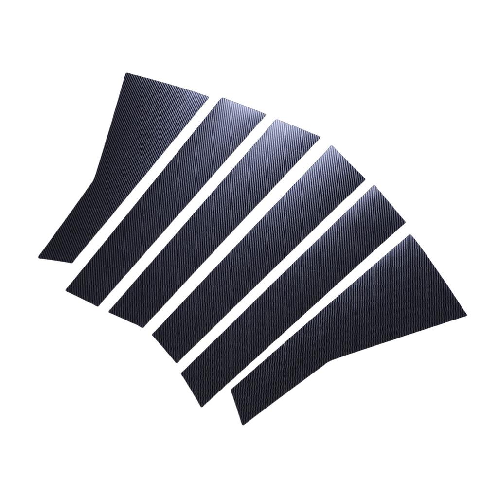 6PCS Car Door Window Pillar Posts Cover Trim PC Outer Door Window Pillar Panel Decorative Cover Replacement for 2017-2022