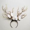 Europäisches Amerikanisches Mori Girl Rentiergeweih Leuchtendes Weihnachtskopfband mit Großen Haaraccessoires und Verzierungen