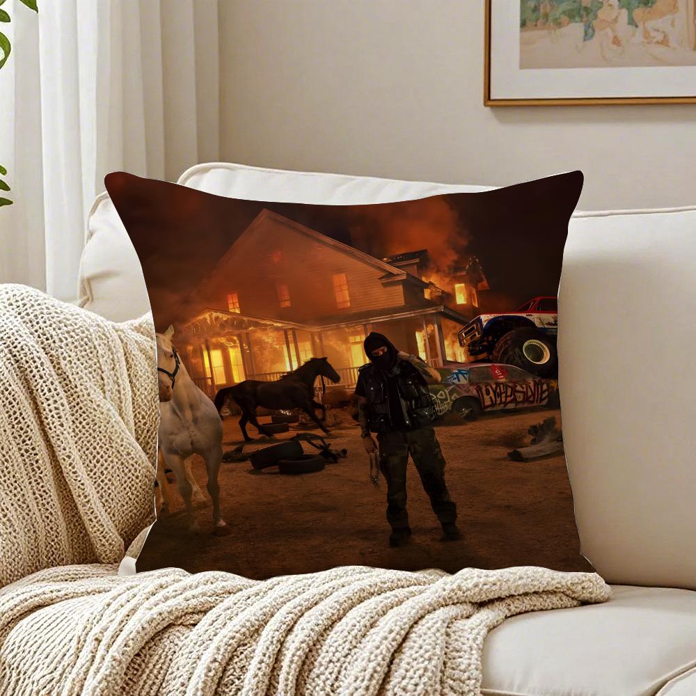 Trap Lyfestyle American Rapper YYeat Cushion Cover Pillowcase Antidustmite Living Room Sofa Decor Cushion Room