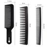 Black Professional Hair Brush Hard Carbon Cutting Comb Heat Resistant Salon Hair Brushes Barber Pin Tail Antistatic Combs Men