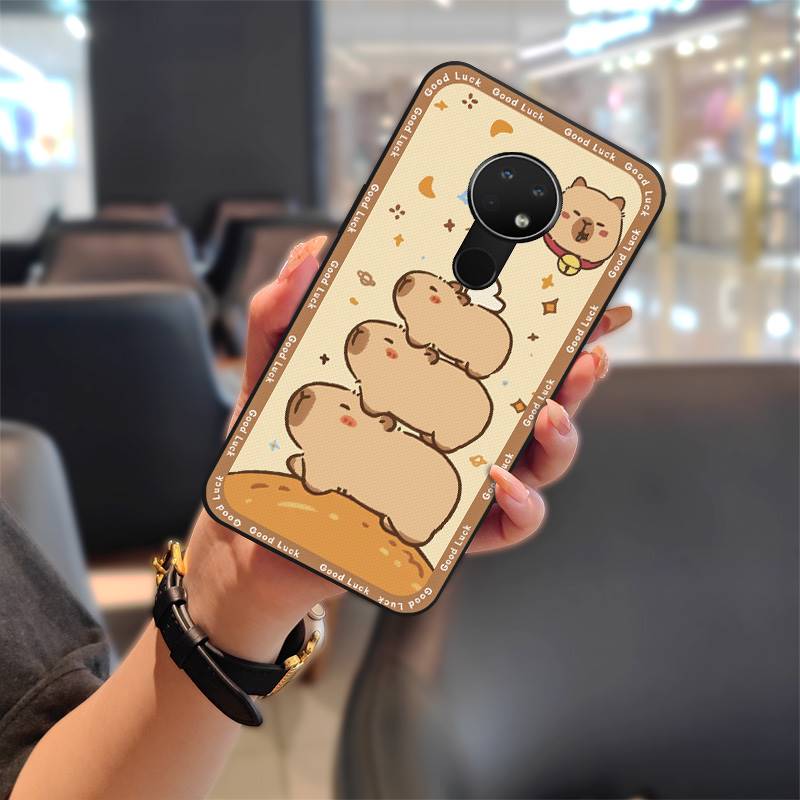 Dirt-resistant Durable Phone Case For Nokia 6.2/7.2 Silicone Anti-knock Graffiti Anti-dust Cartoon Phone Pouch Soft Case