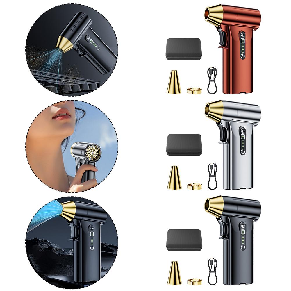 

ABS 130000RPM Turbo Blower Jet Fan Strong Turbofan Brushless Motor USB Rechargeable Parts Accessories красный