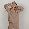 Unisex Hooded Sweatshirt With Built-in Eye Mask, Casual Long Sleeved, Solid Color Sports Pullover, Loose Fit Sweatshirt
