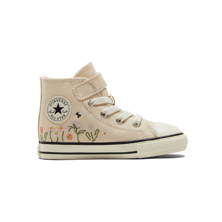 Converse Chuck Taylor All Star Easy-On High TD с вышитым цветочным принтом - детские — фото 2