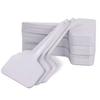 100 Pcs White T-Type Plant Labels 6×10cm PVC Waterproof Garden Tags Reusable Nursery Markers for Flowers Vegetables Potted Plants