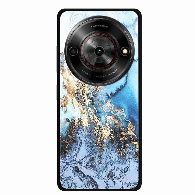 For ZTE Blade A75 5G Case Luxury Marble Silicone Soft Phone Cover for ZTE Blade A75 5G Protective TPU Back Shell Coque Capa A 75