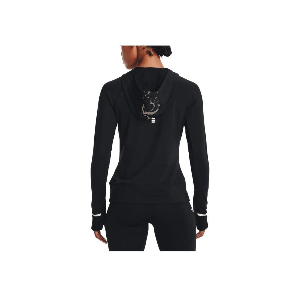 Under Armour Pattern Print Half-Zip Pullover Hoodie Women hoodies Black 1373206-001