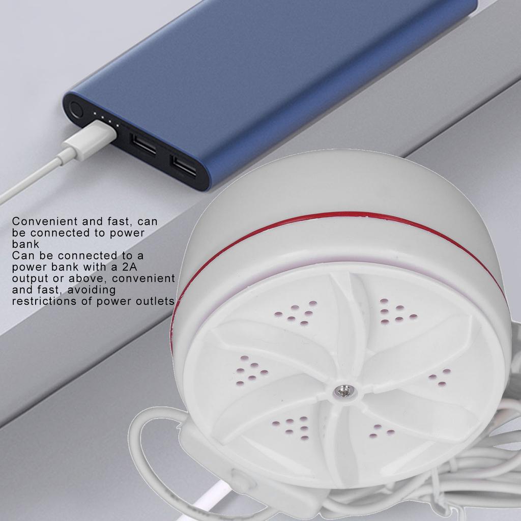 Portable Washing Machine for Sink USB Powered Mini Turbine Washing Machine Turbo Washer with Suction Cups