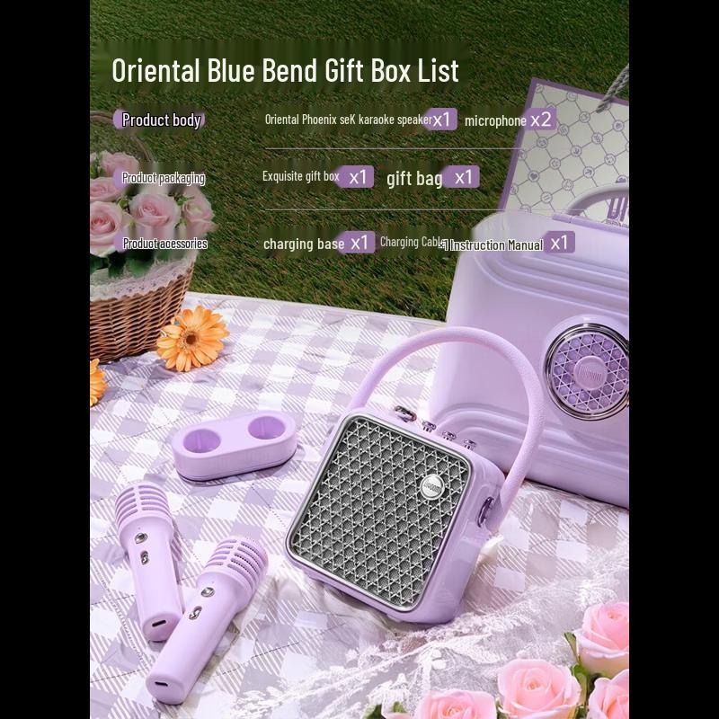 Divoom SongBird-SE Portable Karaoke Bluetooth Speaker with Dual Mics (CN version)