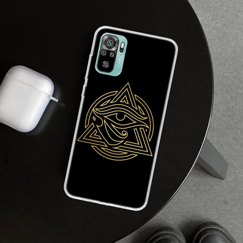 Sacred Eye of Horus Egypt Fresco Phone Case Cover for Xiaomi Redmi Note 15 14 13 12 11 Pro Plus 14S 12S 11S 11T 11E 10S 10 Custo