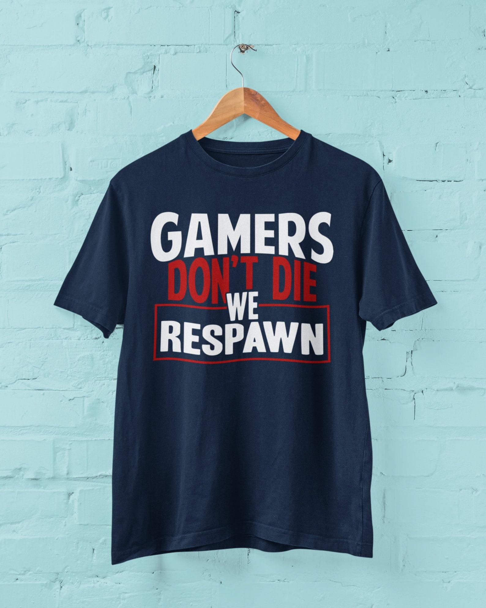 Funny Gamer T-Shirt: Eat Sleep Respawn - Gaming Gift L