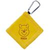 Marushin Cleaning Disney Winnie the Pooh Hello Face Golf Ball with Product 2006036700 Towel, Character, Beginner's Towel/Cloth Carabiner, Number
