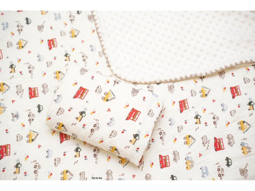 Bean Blanket: Pure Cotton Soft Gauze Baby Towel & Swaddle Quilt for Newborns and Children - Spring/Summer.