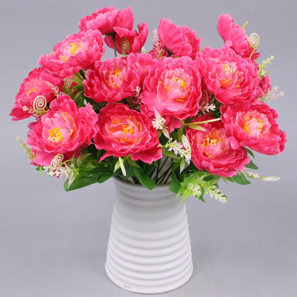 Heads Natural And Vibrant S Home Decoration Artificial Peonies Bouquets Home Decoration Outdoor Greening Flowers