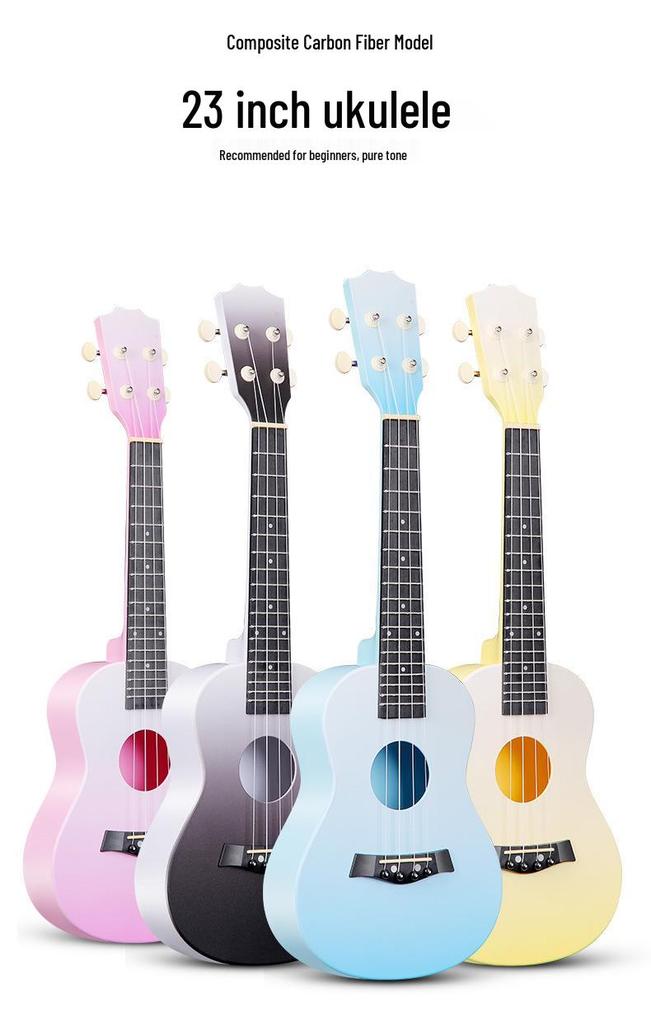 23-Inch Colorful Ukulele for Beginners - Four-String Children's Musical Instrument