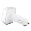 CARB8 Car FM Transmitter Bluetooth HD MP3 Player Hands free Calling Kit USB Charger(Silver)