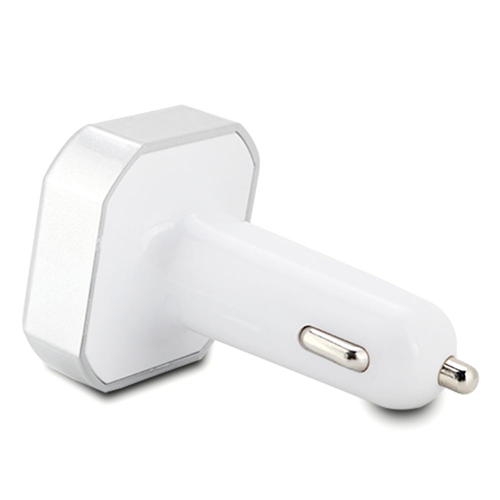 CARB8 Car FM Transmitter Bluetooth HD MP3 Player Hands free Calling Kit USB Charger(Silver)