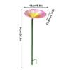 Garden Bird Bath Metal Garden Decor with Stake Bird Bath for Window Deck Patio Backyard Yard Balcony Railing Ground Pool