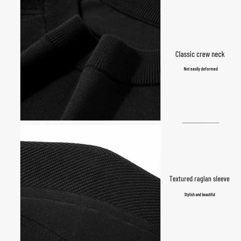 Men's Round Neck Long Sleeve Knitted Pullover