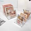 Clear Acrylic Makeup Palette Organizer,7-Slot Cosmetic Storage Rack for Eyeshadow,Blush & Powder Palettes
