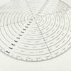 Acrylic Woodturners Round Center Center Finder Plastic Ruler Protractor Compass Circle Cutter