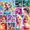 Princess Collection 5D Diamond Painting Full of Diamonds DIY Handmade Diamond Painting Cartoon Animation Decoration Painting Kit