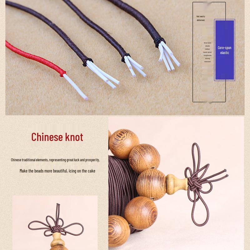 Elastisches Armbandband zum Perlenfädeln: Langlebiger, verschleißfester, kernverstärkter Stretchfaden für lockere oder enge Fadenkreationen