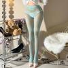 Damen Sexy Gestreifte Vertikale Rippung Strumpfhose Seite Ausgeschnitten Netzstrumpfhose Jk Atmungsaktiv Fischgrätstrümpfe Strumpfhose Leggings