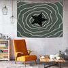 VIKAMA Minimalist Star Tapestry Wall Hanging Home Decor for Living Room Bedroom Headboard Art Tapestry