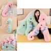 Colorful Seahorse Plush Toy Large Stuffed Animal Doll For Bedtime Cuddles And Leg Support Pillow