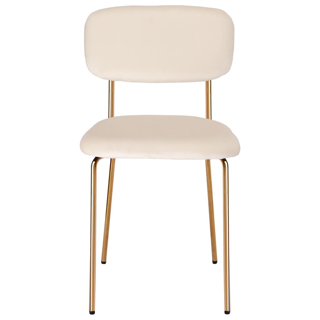 Velvet Chair Louis Gold Beige Velvet